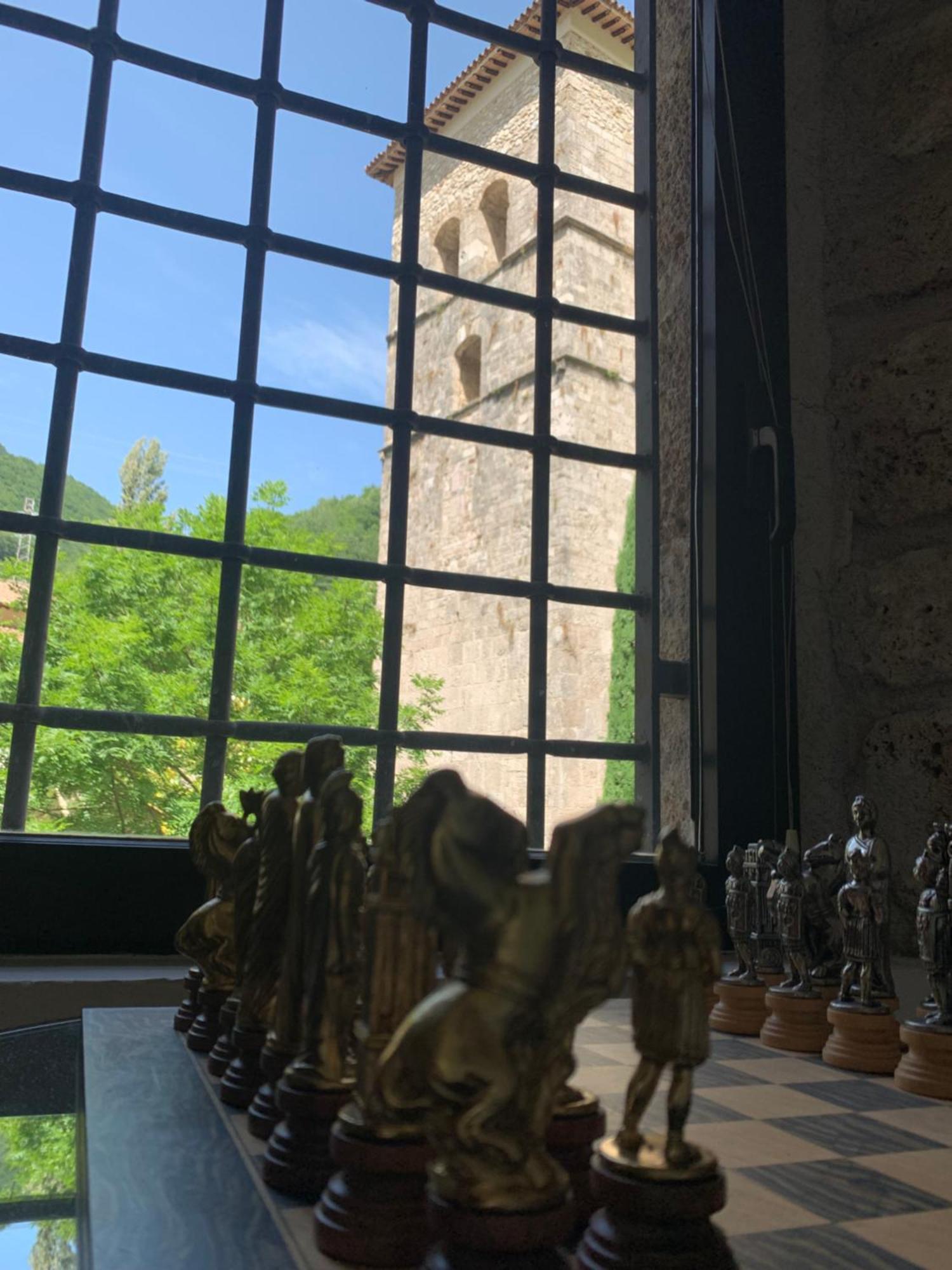 Отель Abbazia Ss. Quirico E Giulitta Micigliano Экстерьер фото