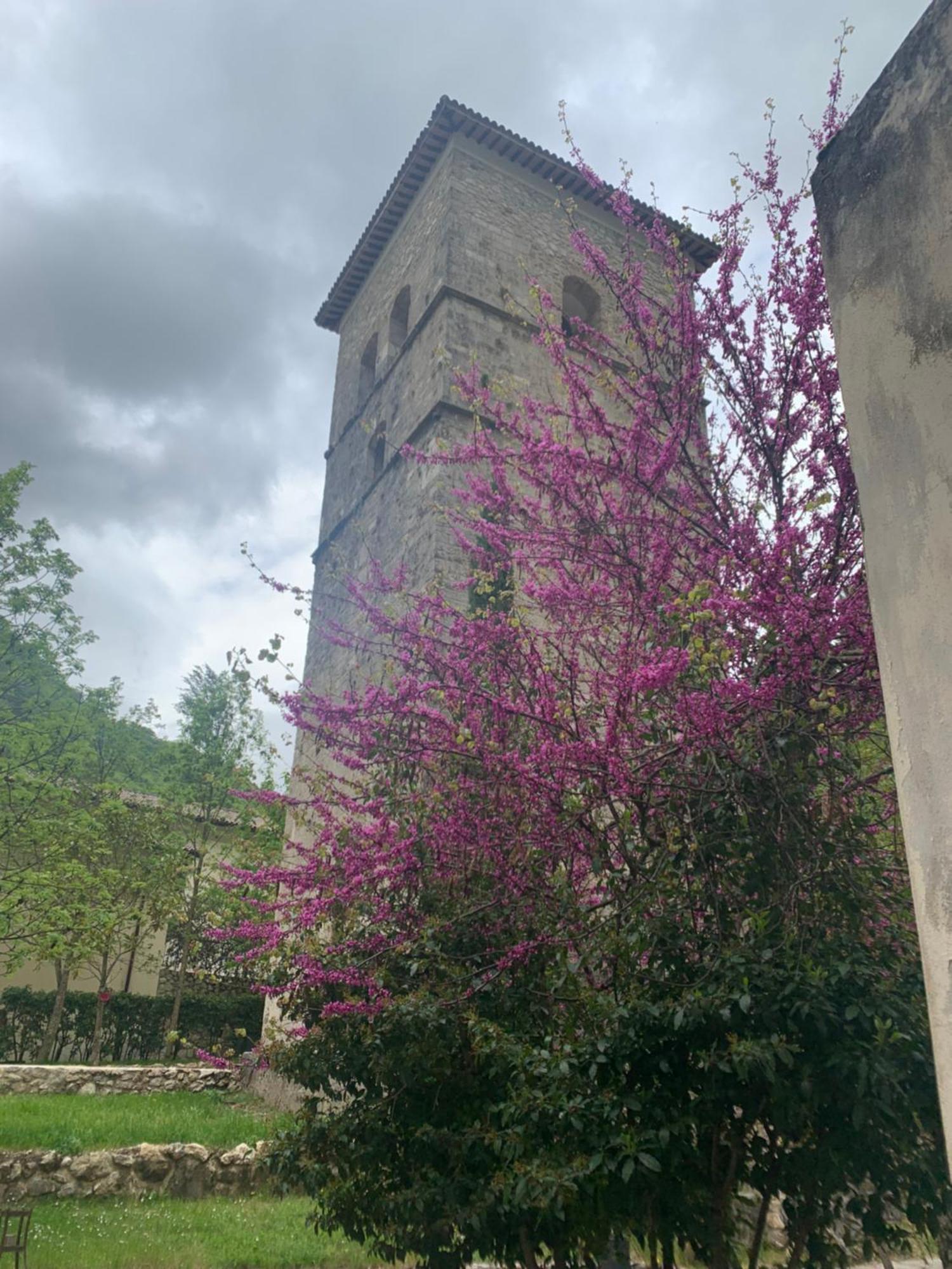 Отель Abbazia Ss. Quirico E Giulitta Micigliano Экстерьер фото